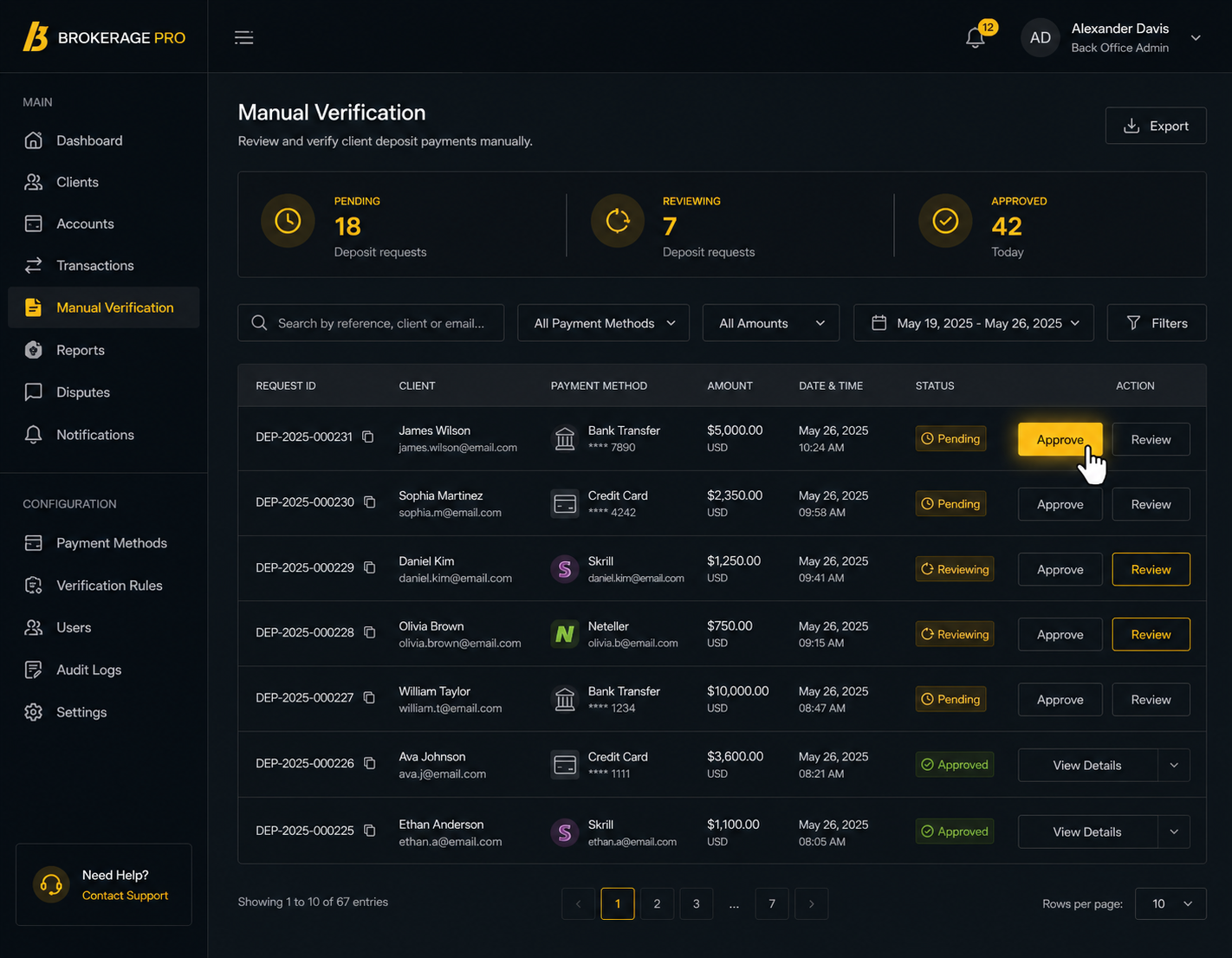 Manual Payment Verification