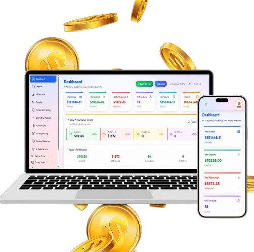 Forex CRM web interface